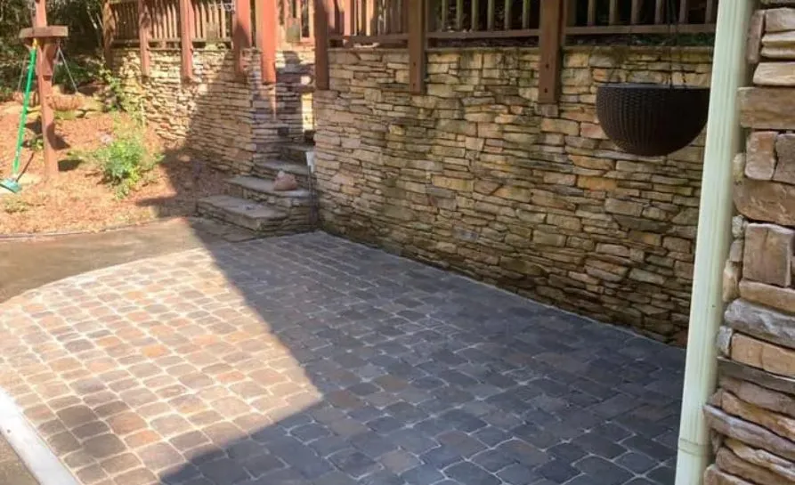 Custom residential landscaping with custom design in Canton, GA by X-treme Outdoors