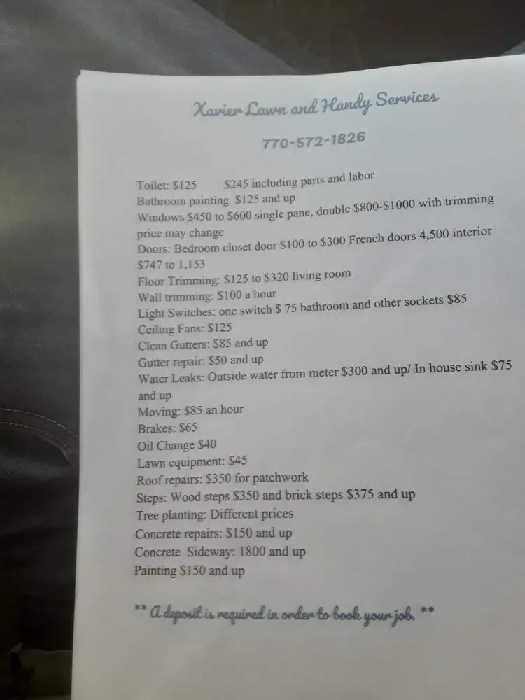 Affordable lawn care service in Stone Mountain, GA - Xavier Lawn and Handy