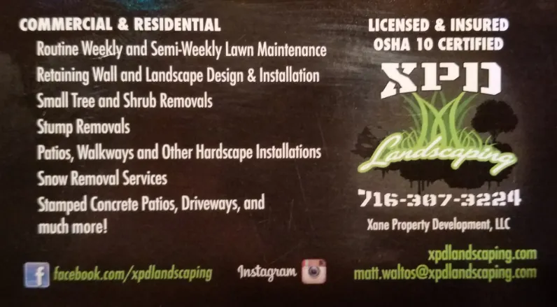Custom garden landscaping experts serving Olean, NY - XPD Landscaping