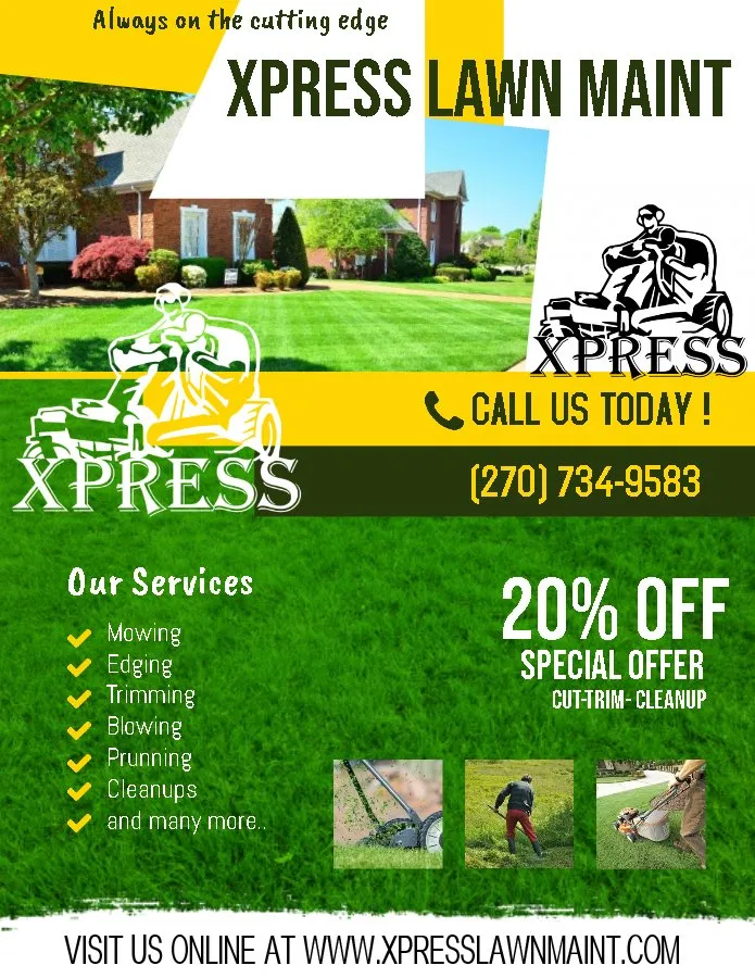 Expert lawn mowing service with custom design across Elizabethtown, KY - Xpress Lawn Maintenance