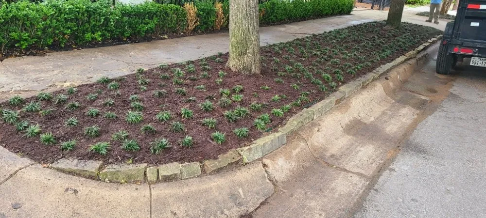 Custom garden landscaping in Garland, TX by Xscapes Irrigation and Landscapes