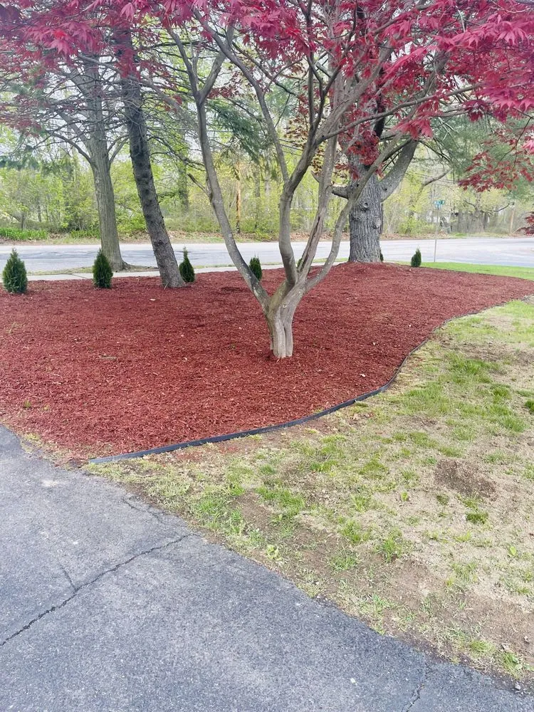 Custom landscape installation in Hendersonville, NC by Y & J Landscaping
