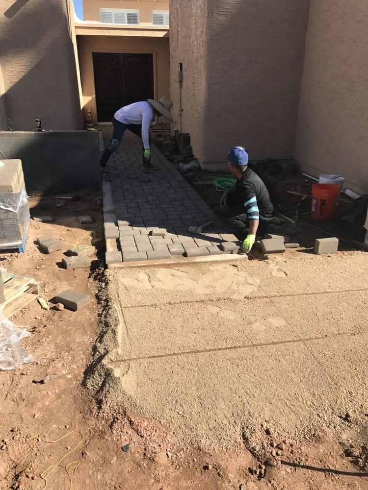 Top-rated landscape installation with custom design in Phoenix, AZ by Yandel's Landscaping