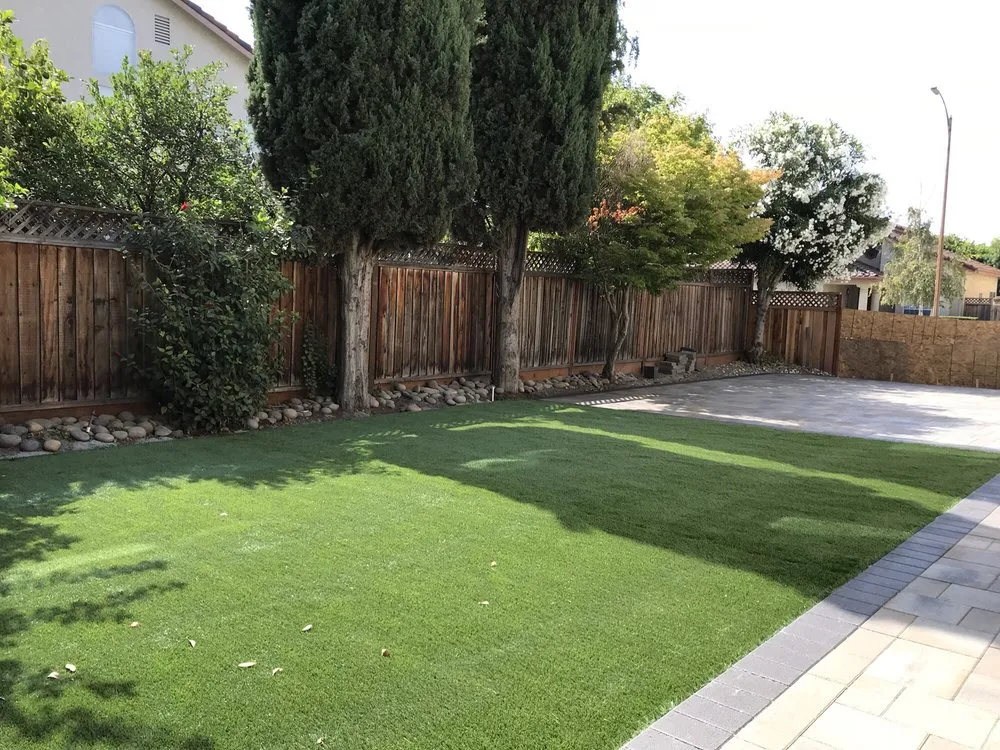 Custom landscape installation with custom design in San Martin, CA by Yanez Gardening