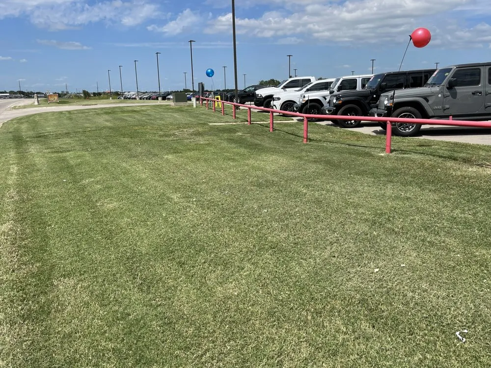 Professional lawn mowing service in Ponca City, OK by Yard Barber