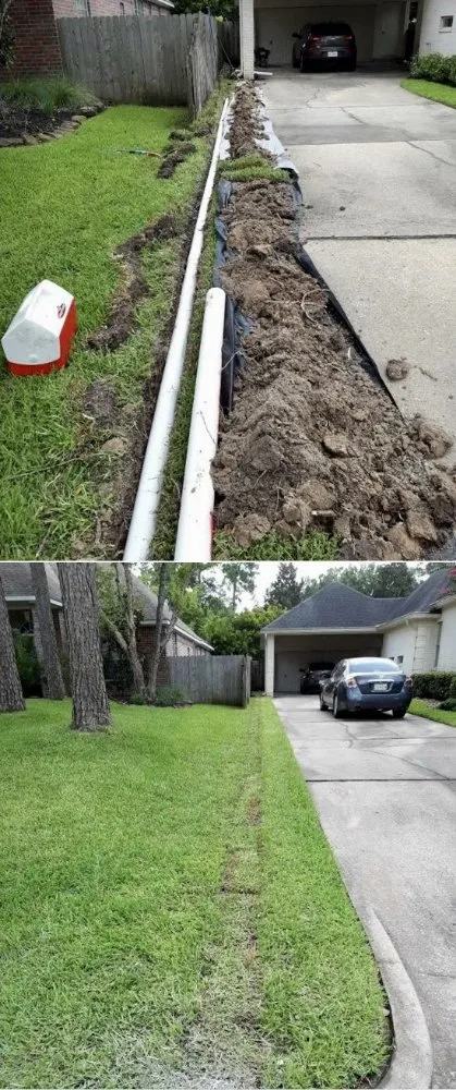 Custom yard cleanup service for outdoor upgrades in Spring, TX by Yard Boys Total Landscaping