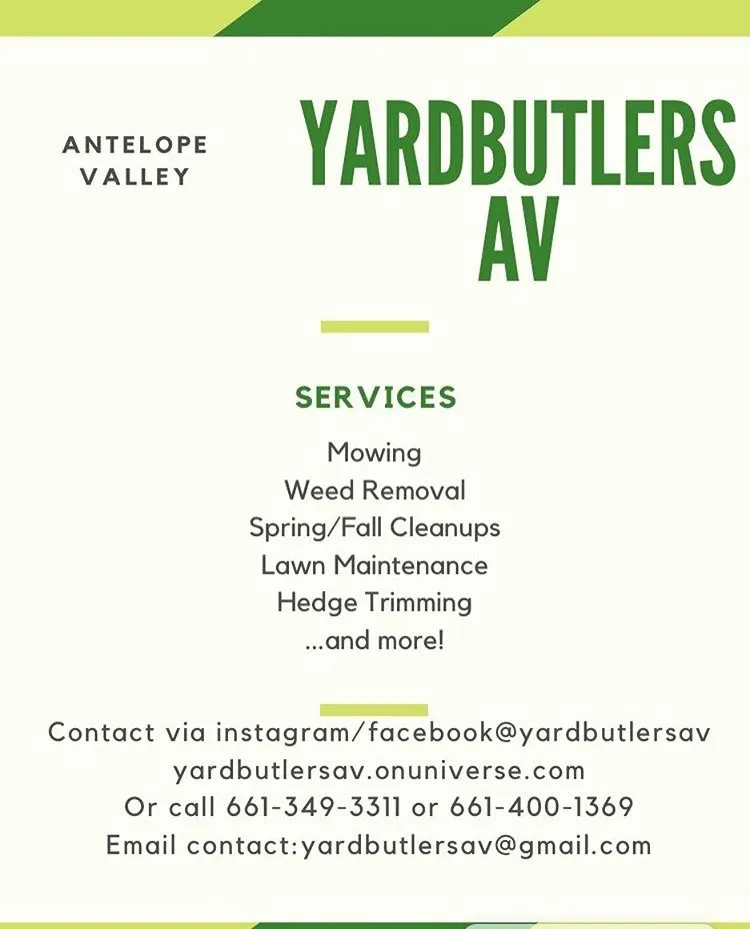 Professional landscaping services in Palmdale, CA - Yard Butlers Av