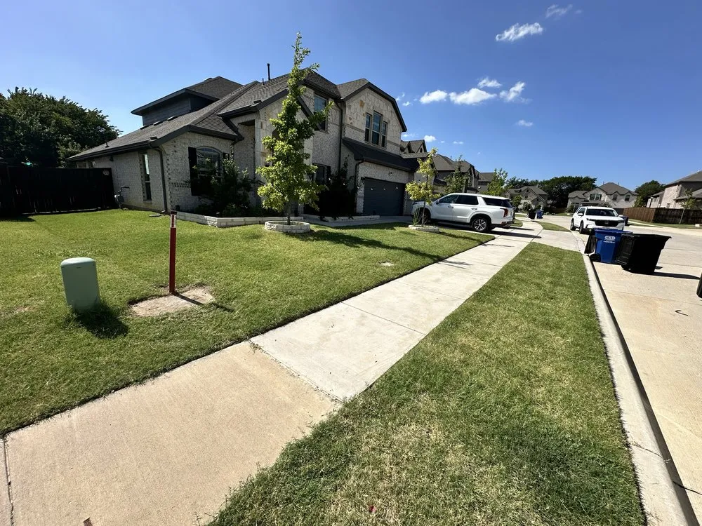 Affordable landscape design in Lantana, TX by Yard Dad Services