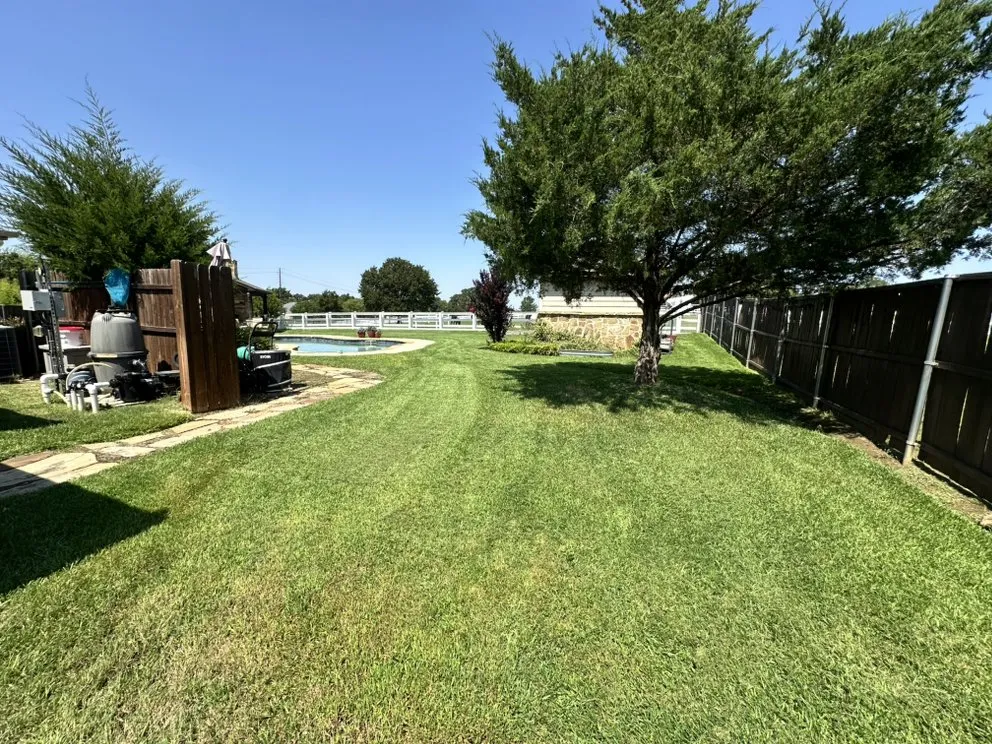 Affordable lawn mowing service near you in Lantana, TX by Yard Dad Services