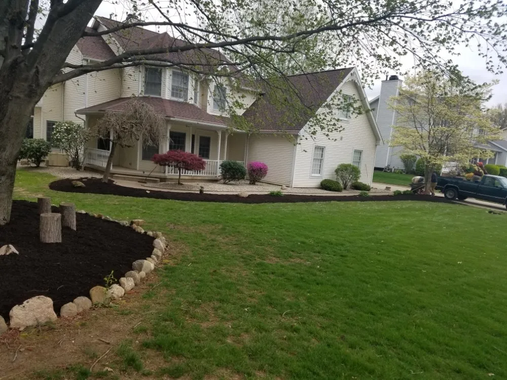 Custom yard maintenance with custom design in new franklin, OH by Yard Dawg Lawn Care