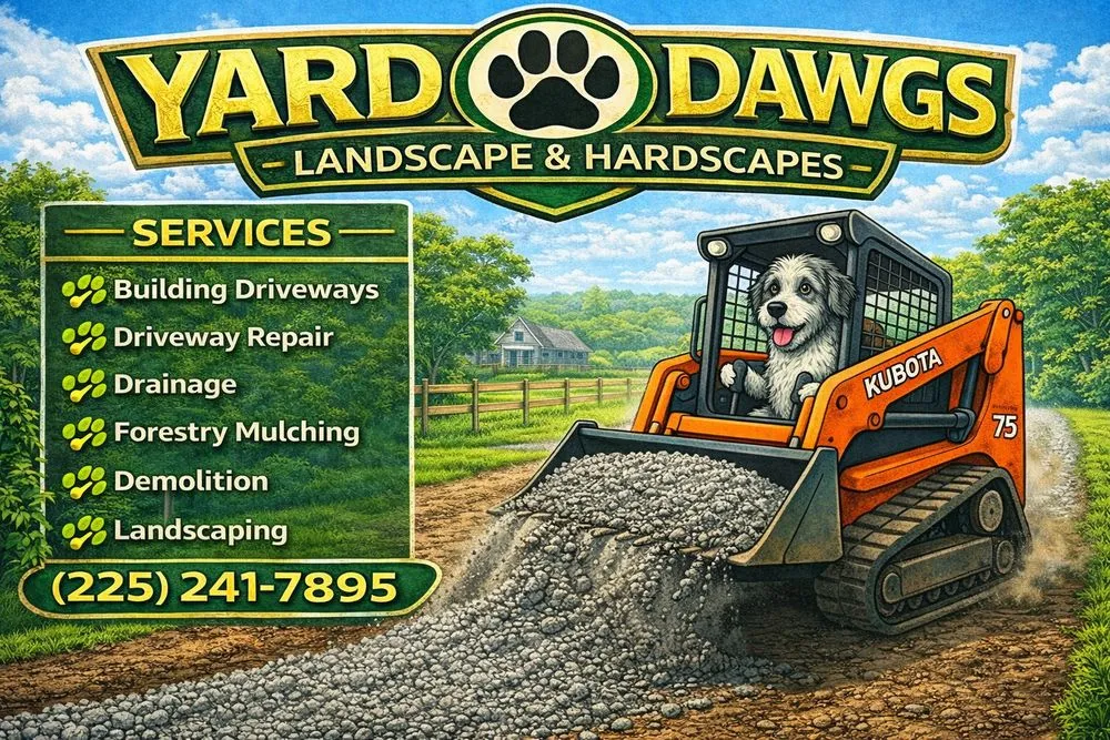 Local landscape design for beautiful yards in Baton Rouge, LA by Yard Dawgs Lawn Service