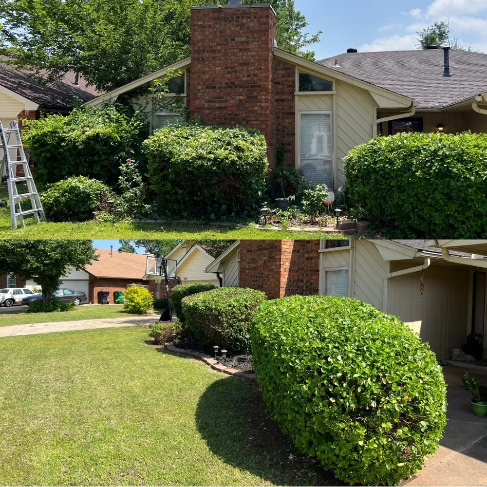 Affordable landscaping services near you in Yukon, OK by Yard Dawgz