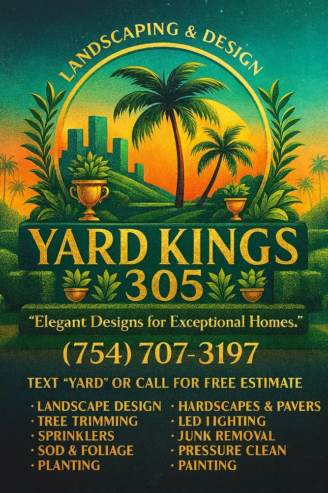 Affordable landscape installation in Miami Gardens, FL by Yard Kings 305