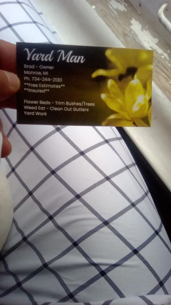 Professional yard maintenance in Monroe, MI by Yard Man