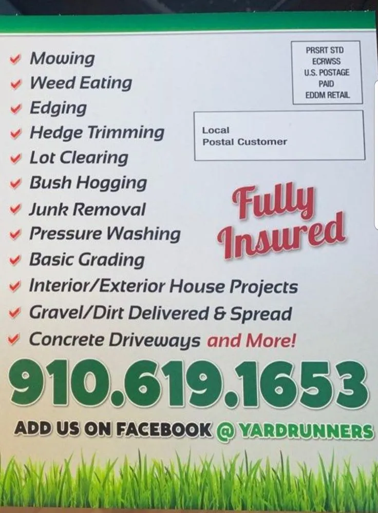 Trusted yard maintenance for residential properties in Leland, NC by Yard Runners