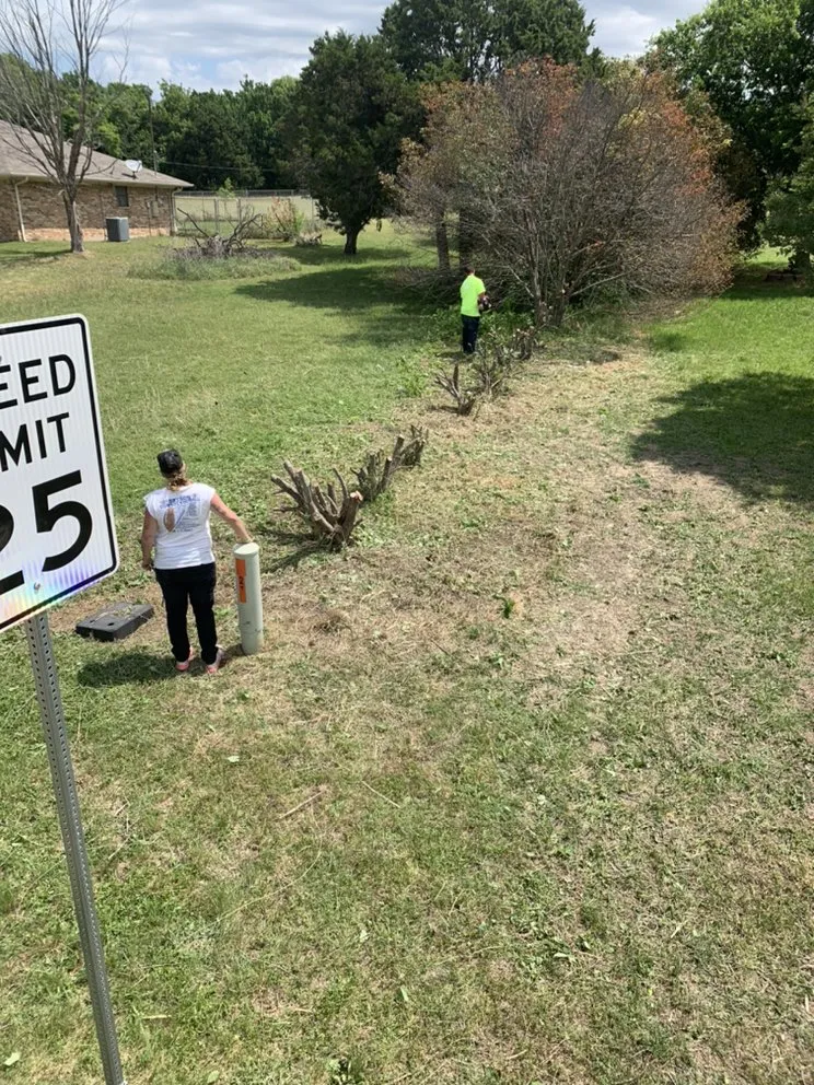 Custom yard cleanup service in Weatherford, TX by Yard Sharks Property Services