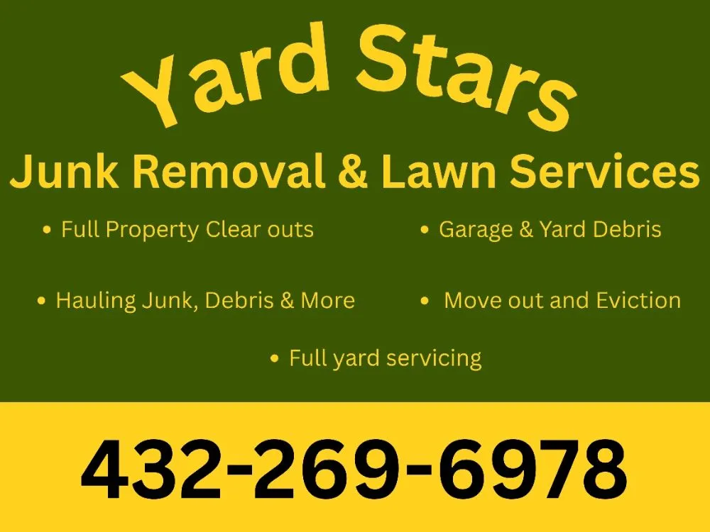 Local garden landscaping experts serving Big Spring, TX - Yard Stars Lawn & Junk