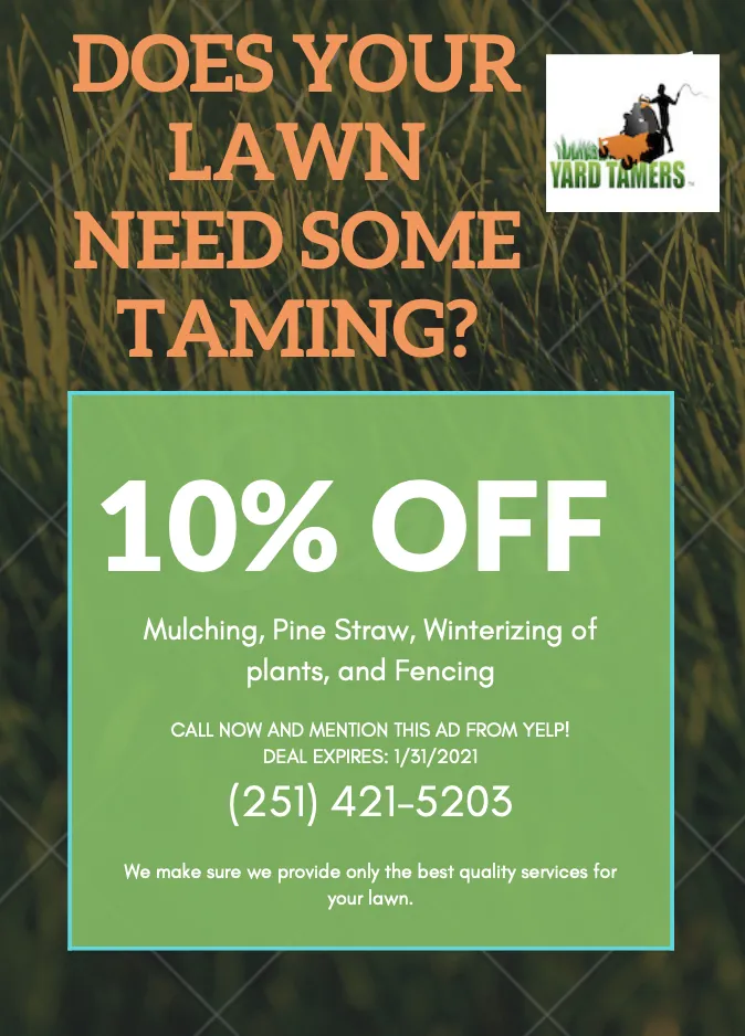 Reliable landscaping services in Mobile, AL - Yard Tamers Mobile