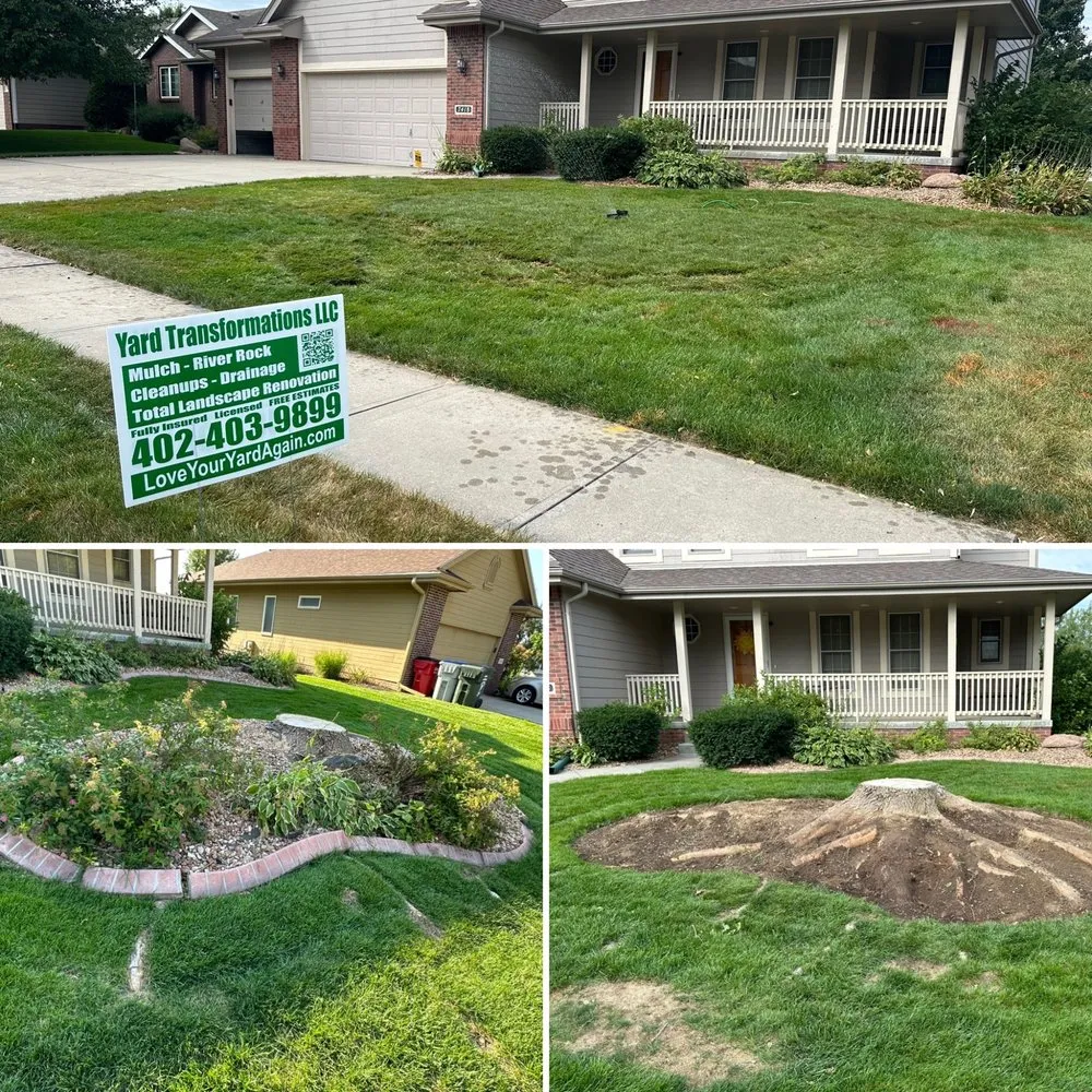 Affordable garden landscaping with custom design in Omaha, NE by Yard Transformations