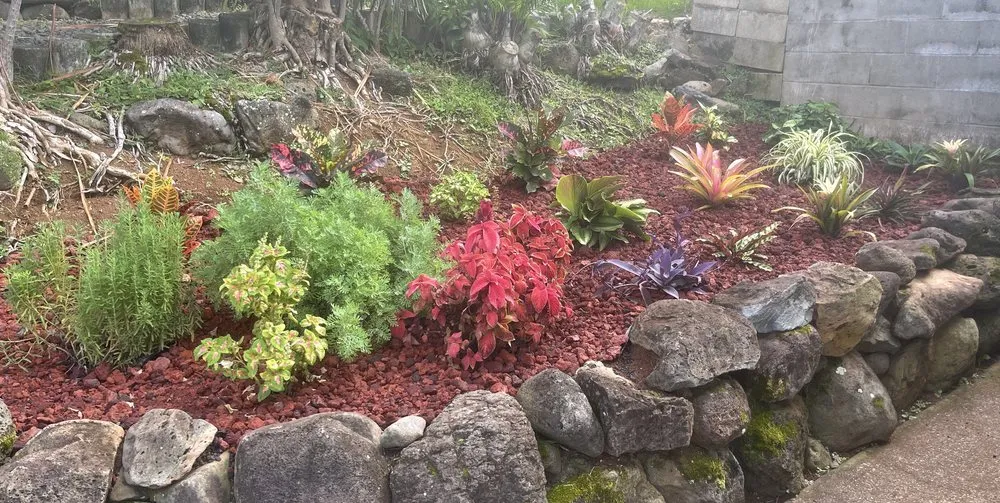 Affordable garden landscaping for beautiful yards in Kaneohe, HI by Yard Work Handy Man