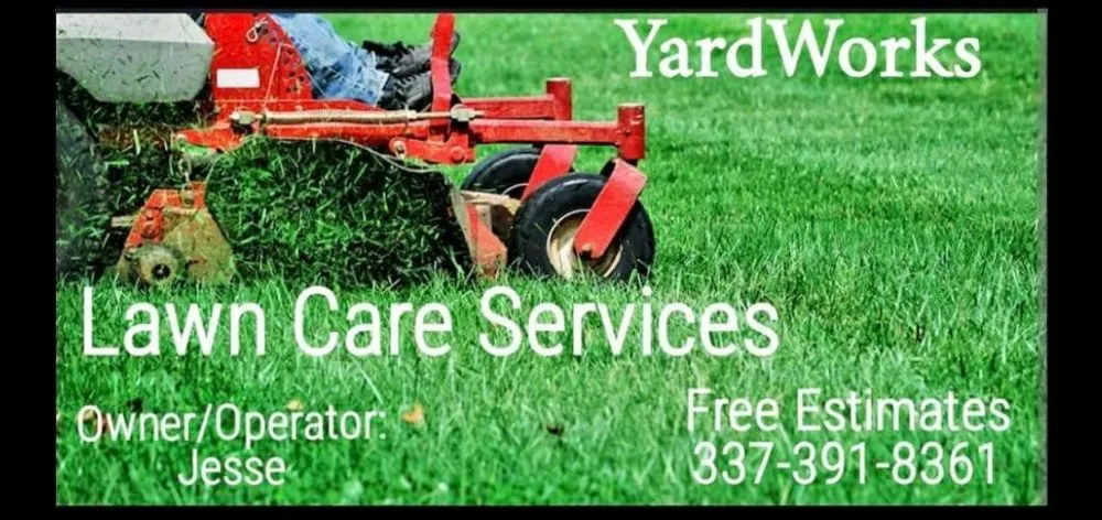 Custom yard maintenance in Iowa, LA by Yard Works