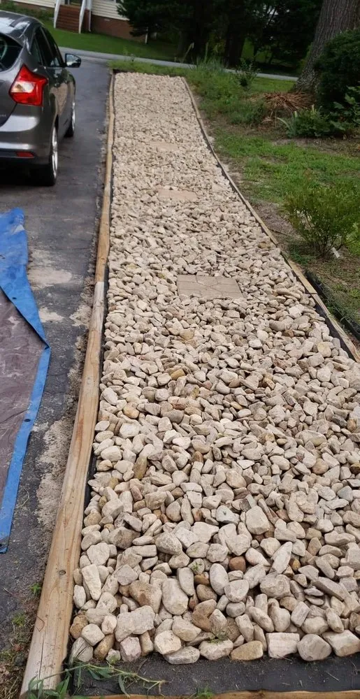 Custom landscaping services with custom design across Moseley, VA - Yard Works