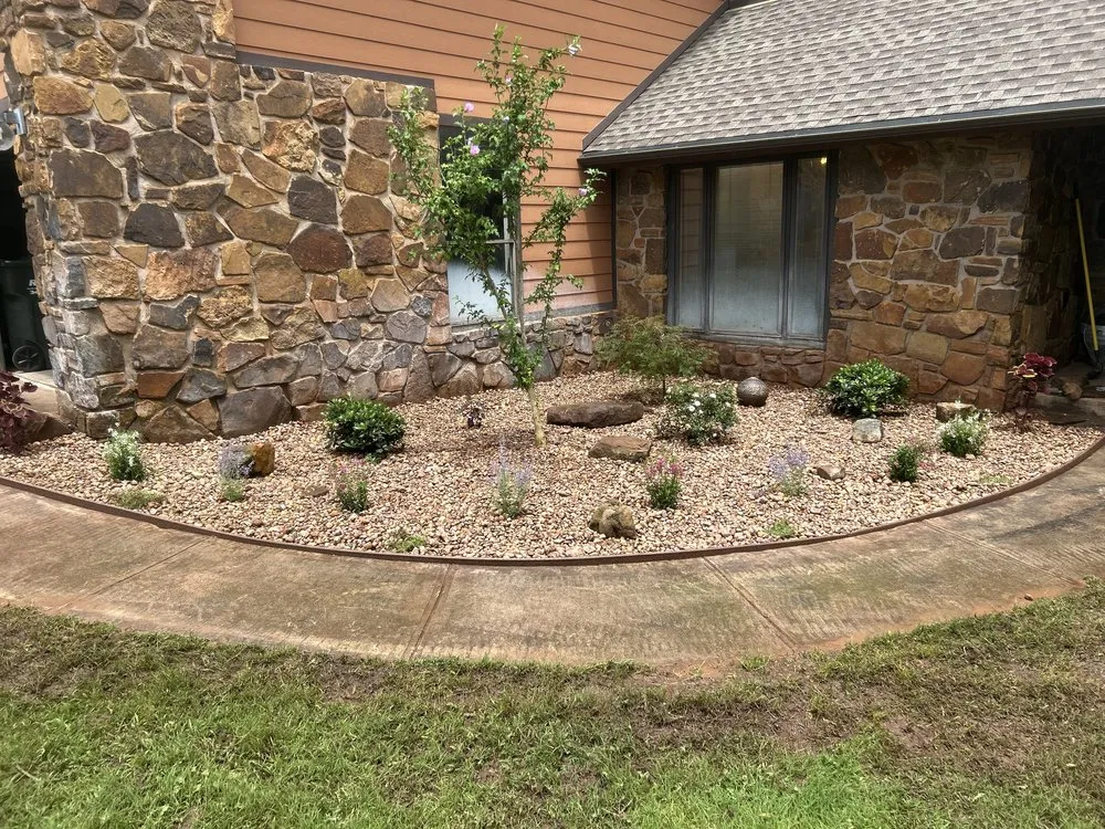 Professional residential landscaping in Guthrie, OK by Yard Worx and Materials
