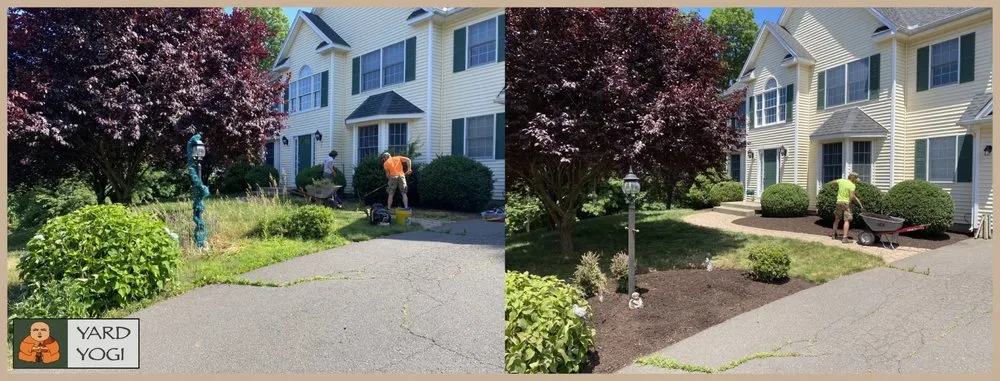 Expert yard maintenance with custom design in South Windsor, CT by Yard Yogi