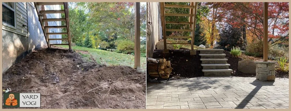 Professional outdoor landscaping in South Windsor, CT by Yard Yogi