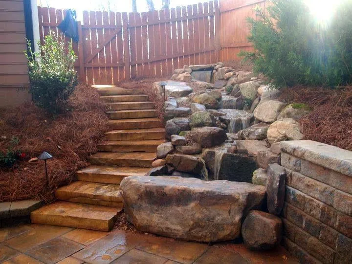 Expert garden landscaping for homes in Marietta, GA by Yardbusters, Inc.