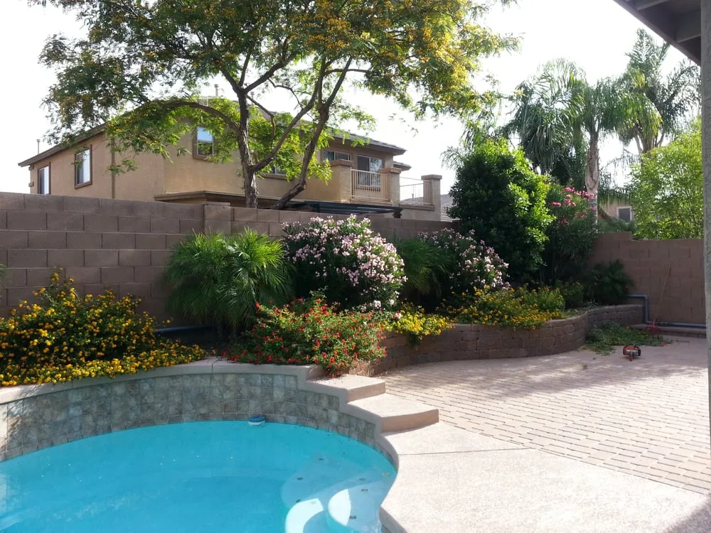 Local outdoor landscaping with custom design across Surprise, AZ - Yardfellaz Landscaping LLC