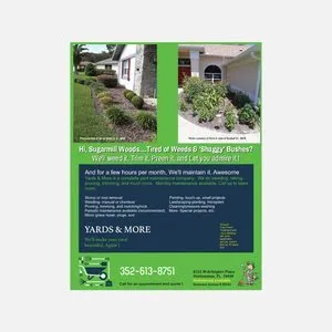 Professional yard cleanup service for beautiful yards in Homosassa, FL by Yards & More