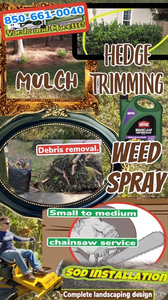 Reliable yard maintenance in Tallahassee, FL by Yards and More