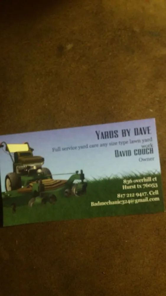 Affordable lawn care service near you in Hurst, TX by Yards by Dave
