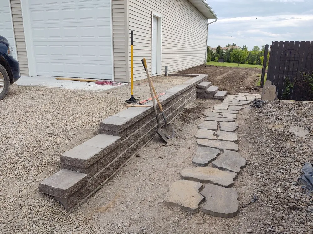 Custom garden landscaping in Bismarck, ND by Yardspace Creations