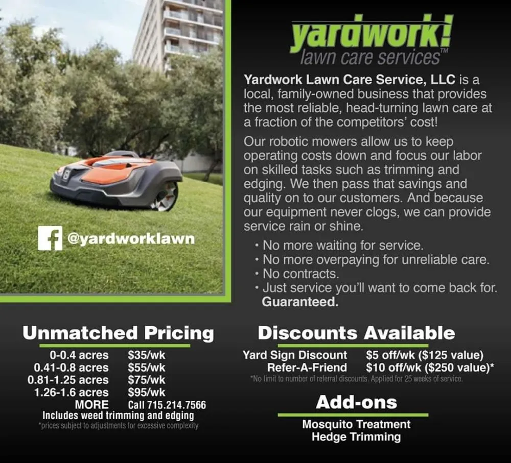 Reliable residential landscaping near you in Minong, WI by Yardwork Lawn Care Services
