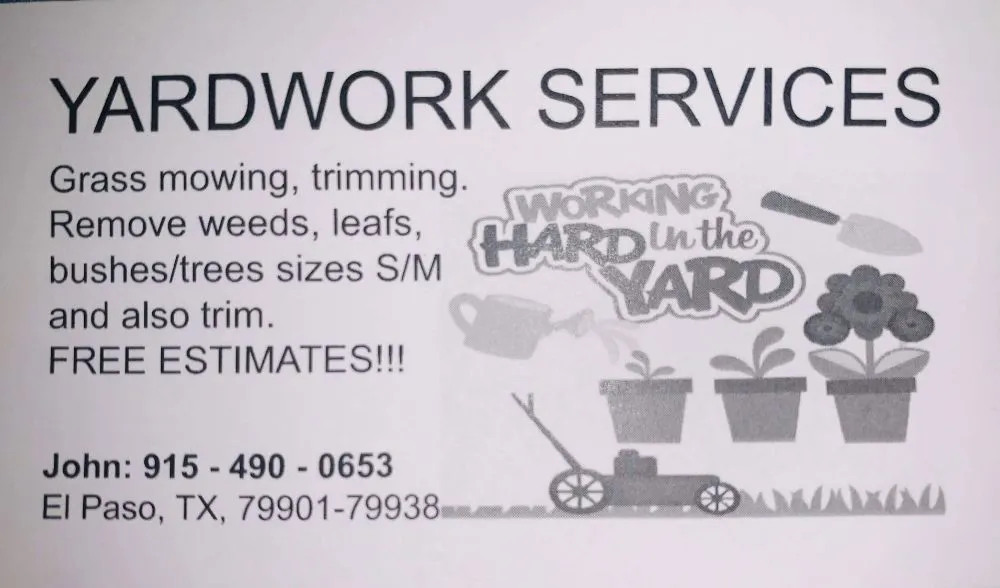 Professional outdoor landscaping in El Paso, TX by Yardwork Services