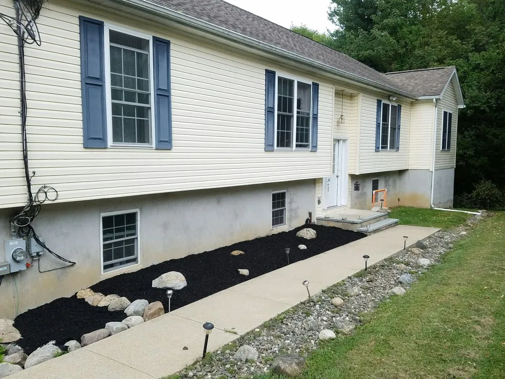 Expert landscape installation with custom design in Montague, NJ by Yarosz Landscaping