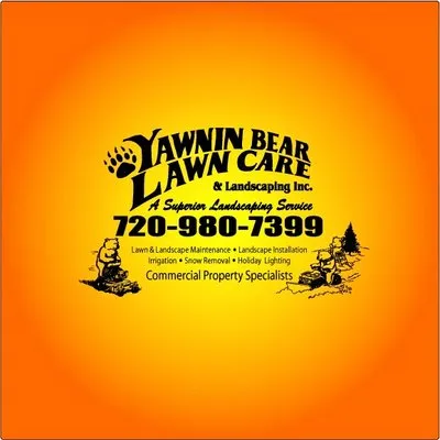Yawnin Bear Lawn Care & Landscaping Logo