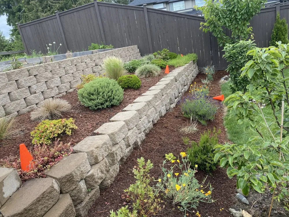 Local landscape installation with custom design in Kent, WA by Yaya Lawn Care Services