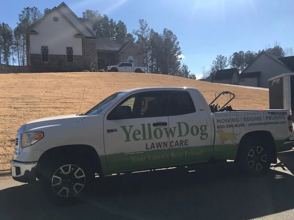 Custom yard cleanup service for beautiful yards in Travelers Rest, SC by Yellow Dog Lawn Care