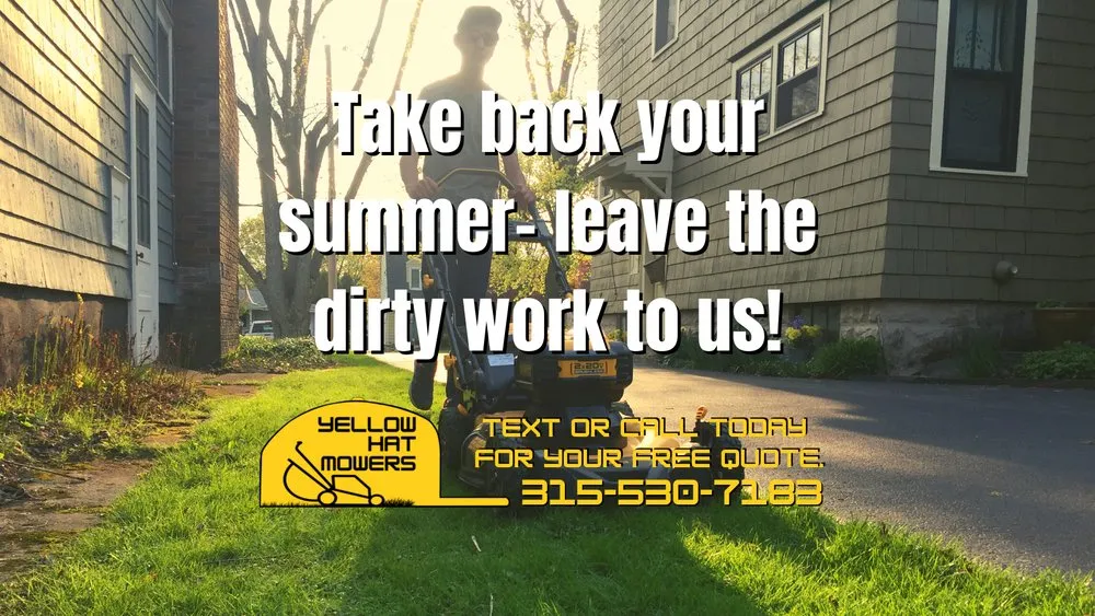 Local landscaping services for year-round maintenance in Syracuse, NY by Yellow Hat Mowers