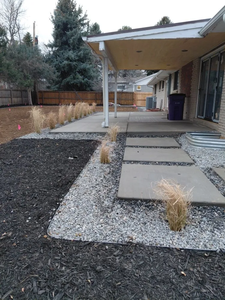 Custom landscape installation in Denver, CO by Yellowchirp