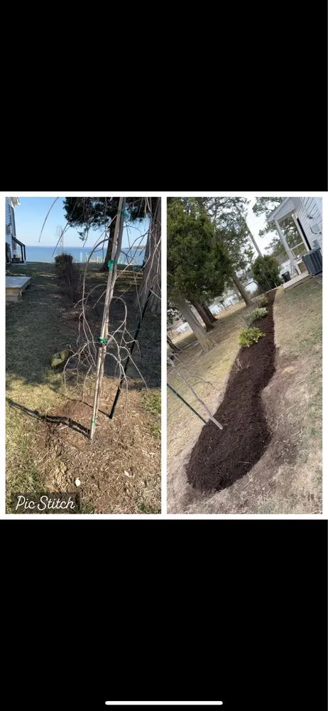 Custom landscape installation in Hague, VA - Yerby Brother's Lawn