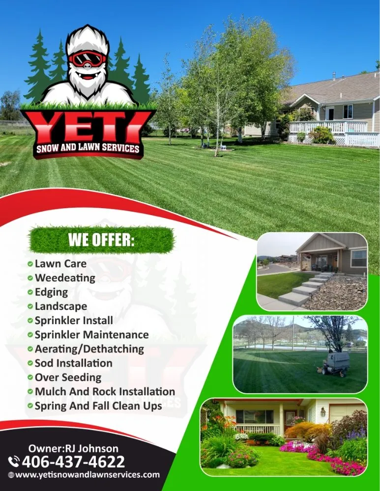 Affordable landscaping services for homes in Helena, MT by Yeti Snow and Lawn Services