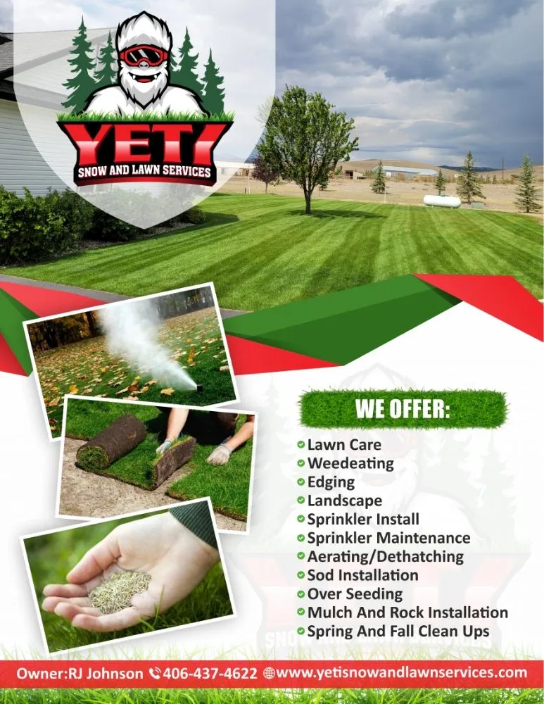 Expert lawn mowing service for homes in Helena, MT by Yeti Snow and Lawn Services
