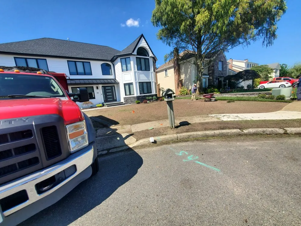 Custom landscape installation for outdoor upgrades in Secaucus, NJ by Yimei Landscape