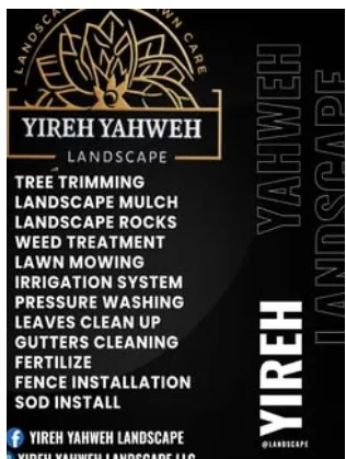 Custom lawn care service in Ocala, FL by Yireh Yahweh Landscape