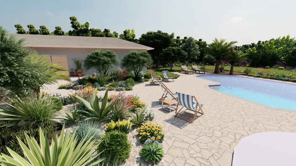 Professional landscape installation in San Diego, CA by YKB Design and Construction