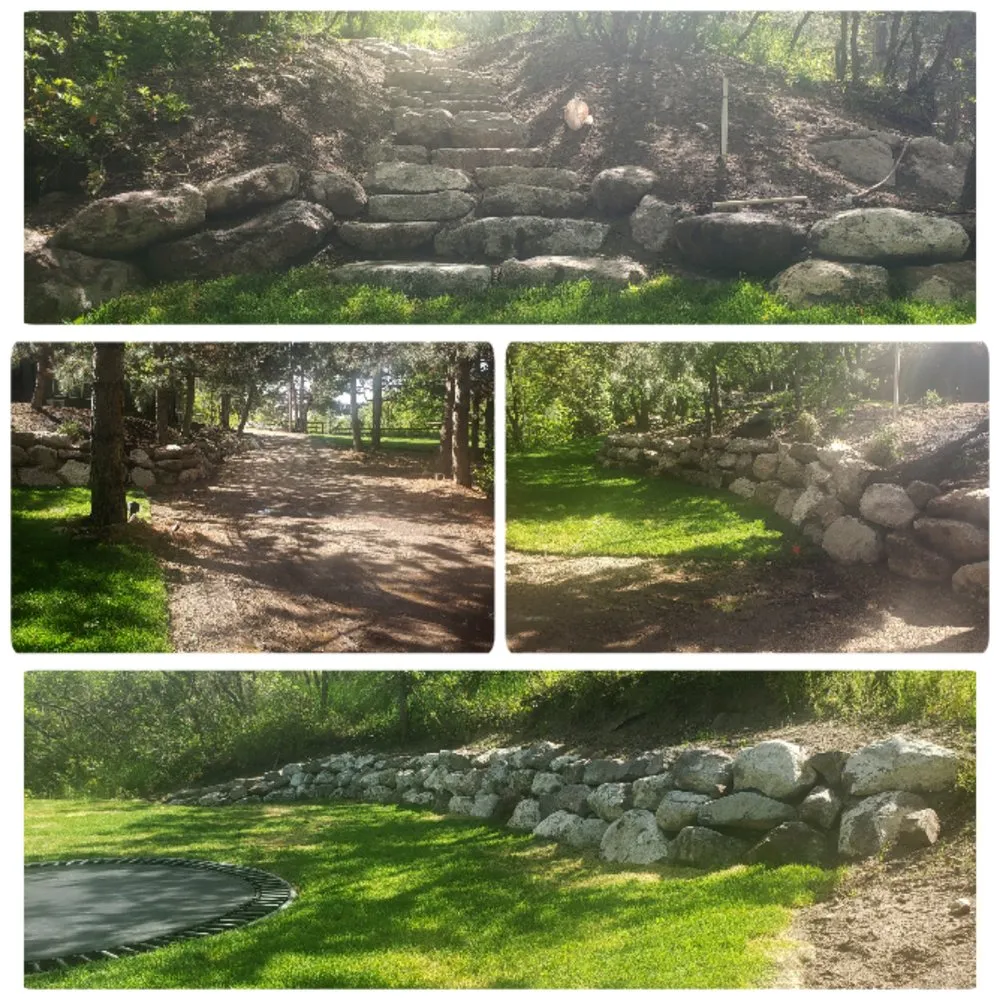 Custom garden landscaping in Kearns, UT by YLC Landscaping & Sprinkler System